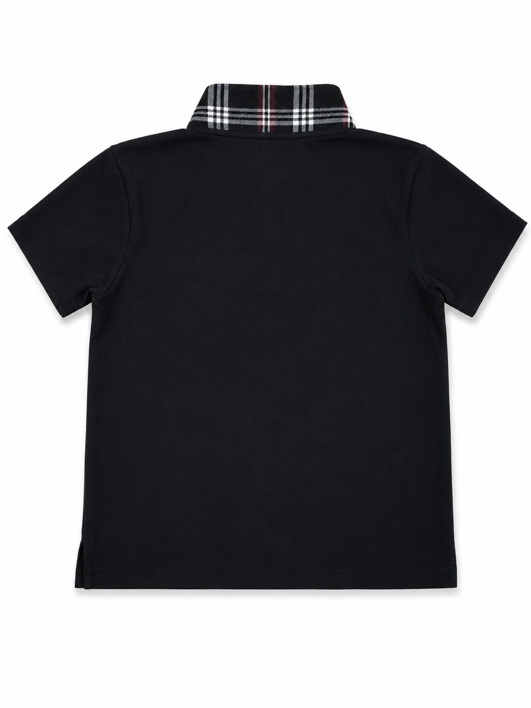Black Plaid Polo