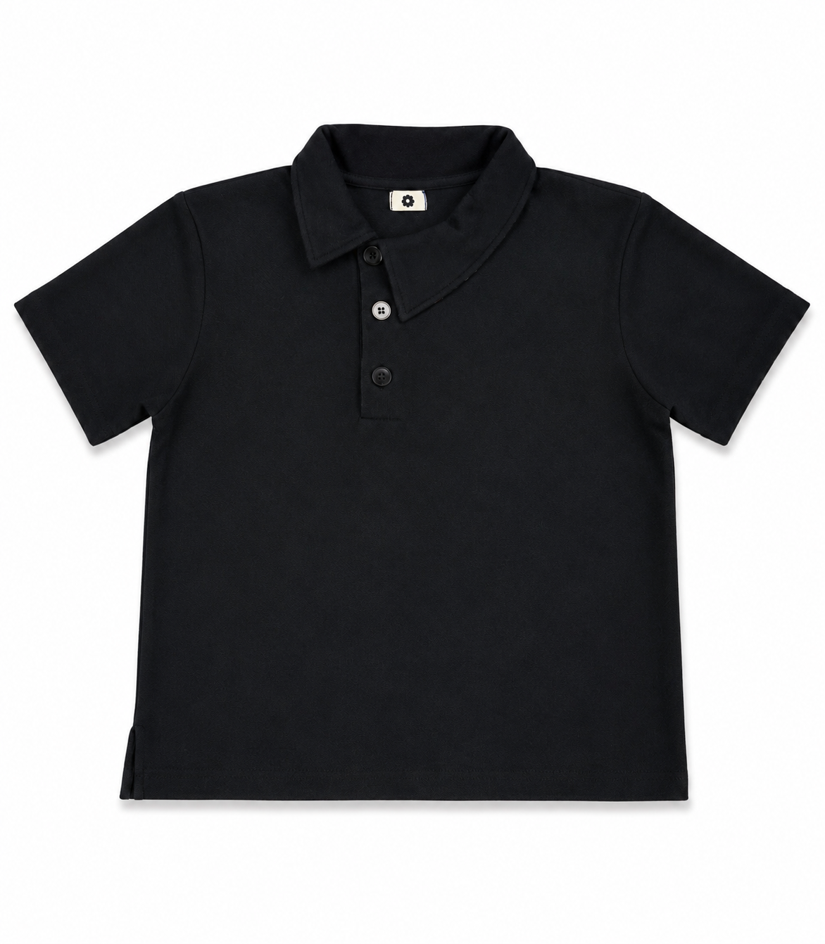 Black Plaid Polo