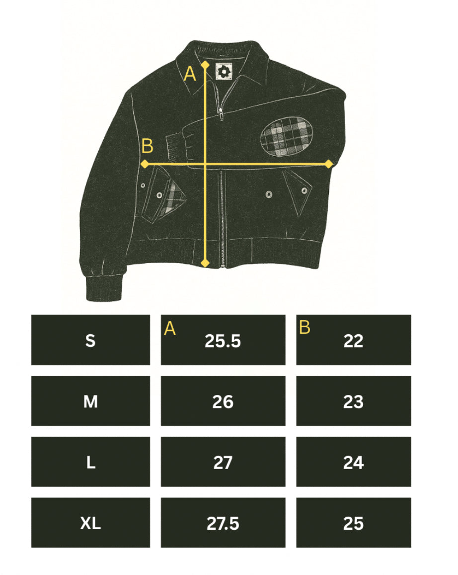 Plaid Bomber Jacket