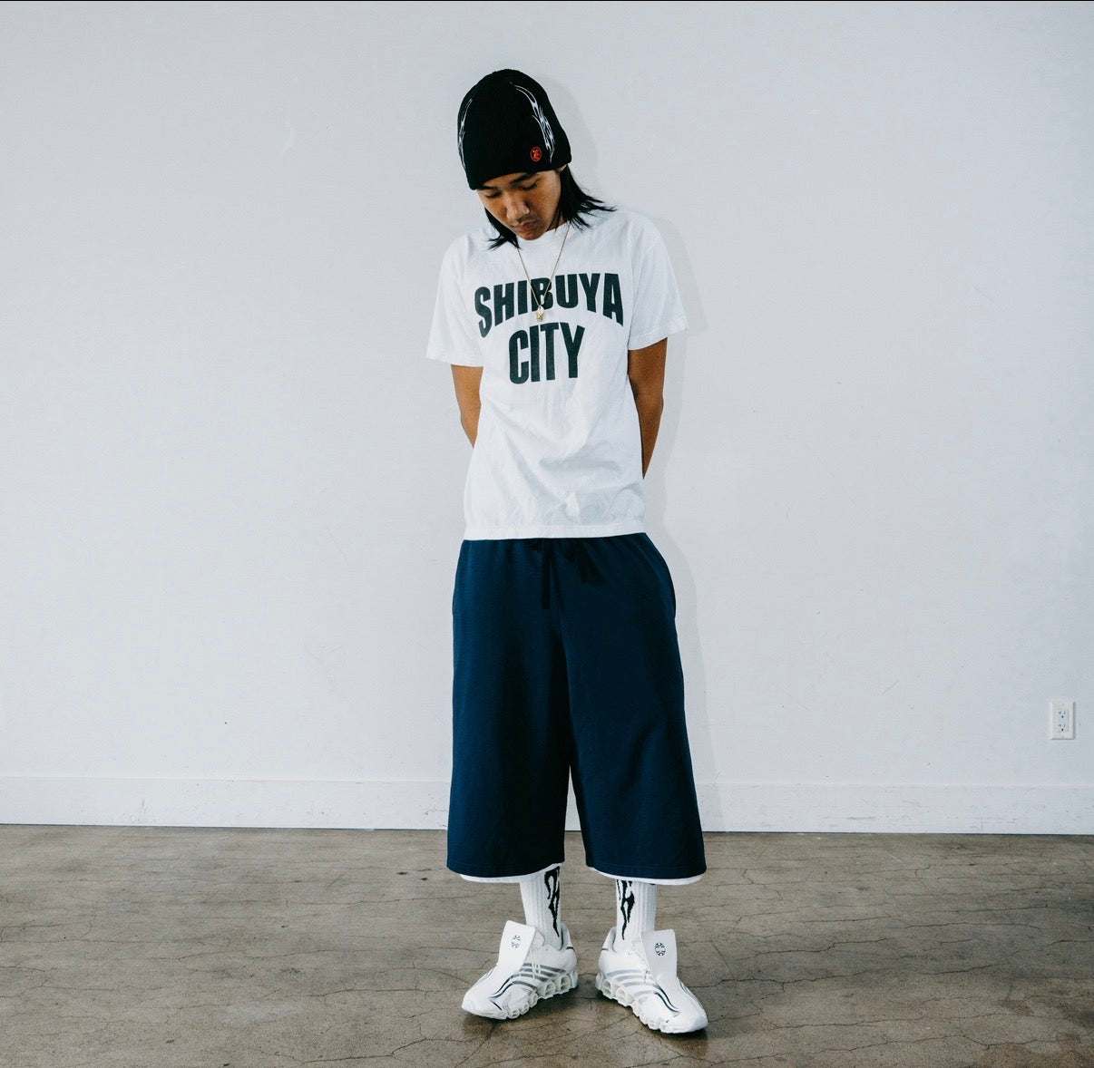 White / Navy